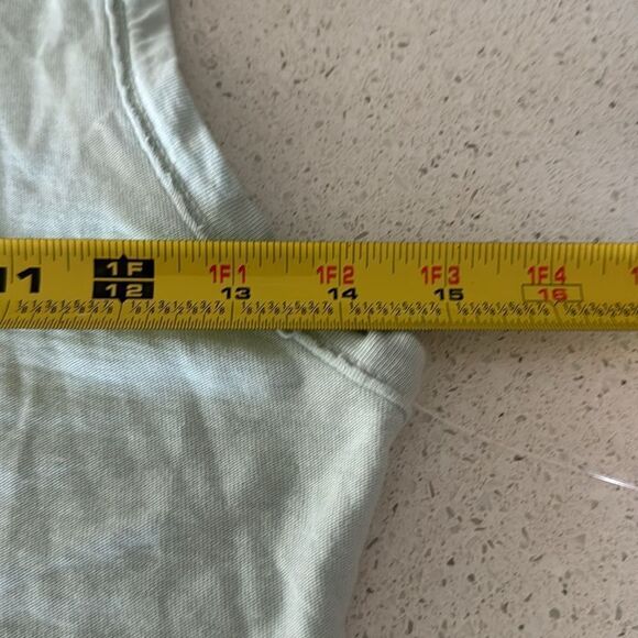 NWOT Free People Back to the Basics Tank Scoop Neck Cotton XS Cropped Seaglass - Picture 9 of 11